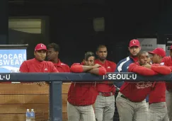 Cuba en un partido de beisbol