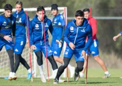 Jugadores del Atlético San Luis en un entrenamiento 