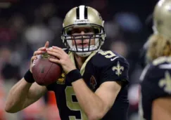 Brees en un juego con los Saints 