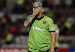 Gabriel Hachen se lamenta en un partido con Juárez