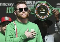 Canelo Álvarez previo a una presentación