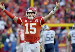 Patrick Mahomes, quarterback de Kansas City Chiefs, celebrando una anotación