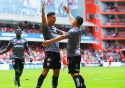 Mauro Quiroga celebra gol ante Toluca