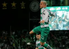 Raúl Rivero celebrando el gol de la victoria en el TSM Corona