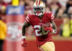 Tevin Coleman durante un partido con los 49ers