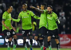 Jugadores de Juárez celebrando un gol ante Morelia