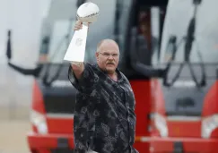 Andy Reid con el título Vince Lombardi