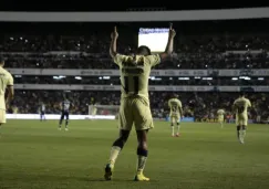 Andrés Ibargüen celebrando su anotación con América ante Gallos Blancos