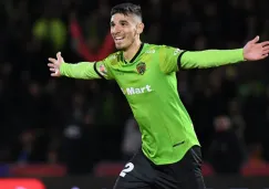  Martín Rebuñal celebrando su anotación con Juárez ante Necaxa