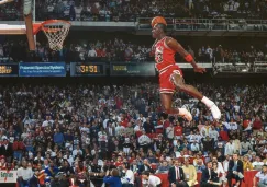 Michael Jordan durante un partido con Chicago Bulls