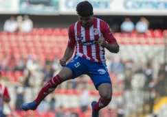 Nicolás Ibáñez celebrando su anotación ante Querétaro