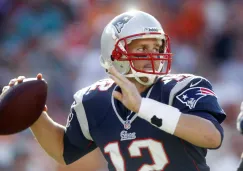 Tom Brady durante un partido de los Patriotas