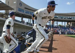 Christian Yelich de los Cerveceros de Milwaukee