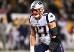 Rob Gronkowski en partido con los Patriots