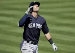 Tyler Wade durante un partido con los Yankees