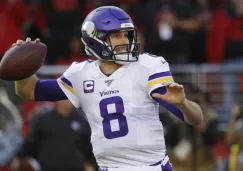 Kirk Cousins durante un partido de los Vikings