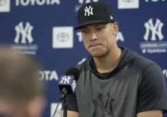 Aaron Judge, durante una conferencia