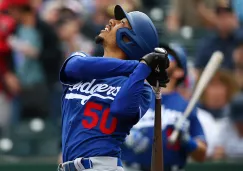 Mookie Betts, en los entrenamientos primaverales con los Dodgers