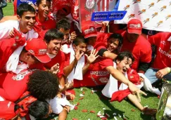 Jugadores del Toluca celebran el Título del Bicentenario 2010