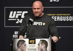 Dana White en una conferencia de prensa    