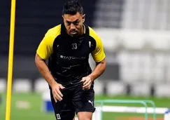 Fabián, en un entrenamiento con el Al Sadd