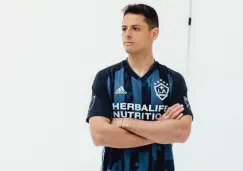 Chicharito Hernández en presentación con el Galaxy