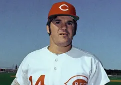 Pete Rose, exjugador de los Reds de Cincinnati