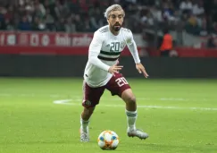 Rodolfo Pizarro durante un partido del Tri