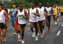 Corredores durante una carrera del Día del Padre