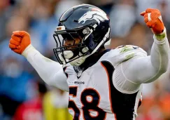 Von Miller festeja luego de lograr una captura 