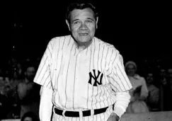 Babe Ruth en homenaje con los Yankees