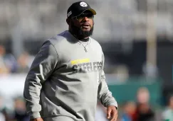 Mike Tomlin en un entrenamiento con Pittsburgh Steelers