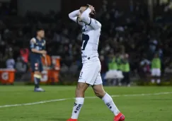 Alan Mozo durante un partido de los Pumas