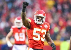 Anthony Hitchens durante un juego de los Chiefs