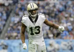 Michael Thomas durante un juego de los Saints