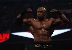 Bobby Lashley durante una lucha en WWE