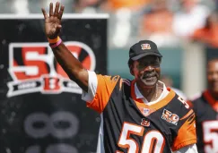 Ken Riley en homenjae con los Bengals