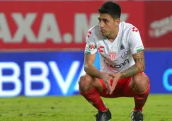 Claudio Baeza en un partido con Necaxa