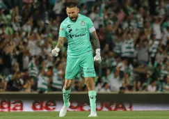 Orozco celebra un gol de Santos Laguna