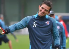 Sebastián Jurado, en un entrenamiento de Cruz Azul