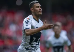 Pablo Barrera en acción con Pumas