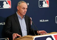 Rob Manfred, en conferencia de prensa