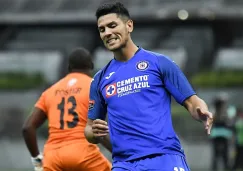 Lucas Passerini durante un partido con Cruz Azul