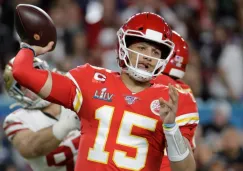 Patrick Mahomes durante un partido con Kansas City