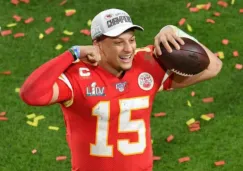 Mahomes en celebración con los Chiefs