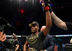 Kasmaru Usman festeja la victoria sobre Masvidal