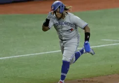 Vladimir Guerrero Jr en acción con los Blue Jays