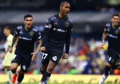 Diego Rolán festeja una anotación de Juárez