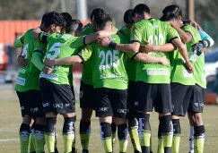 Jugadores de Juárez previo a un partido de Sub 20