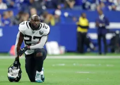 Leonard Fournette durante un partido con Jaguars